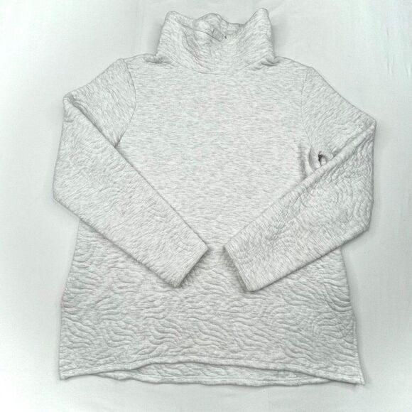 Carve Designs Milford Tunic Sweater Light Gray - Picture 2 of 9